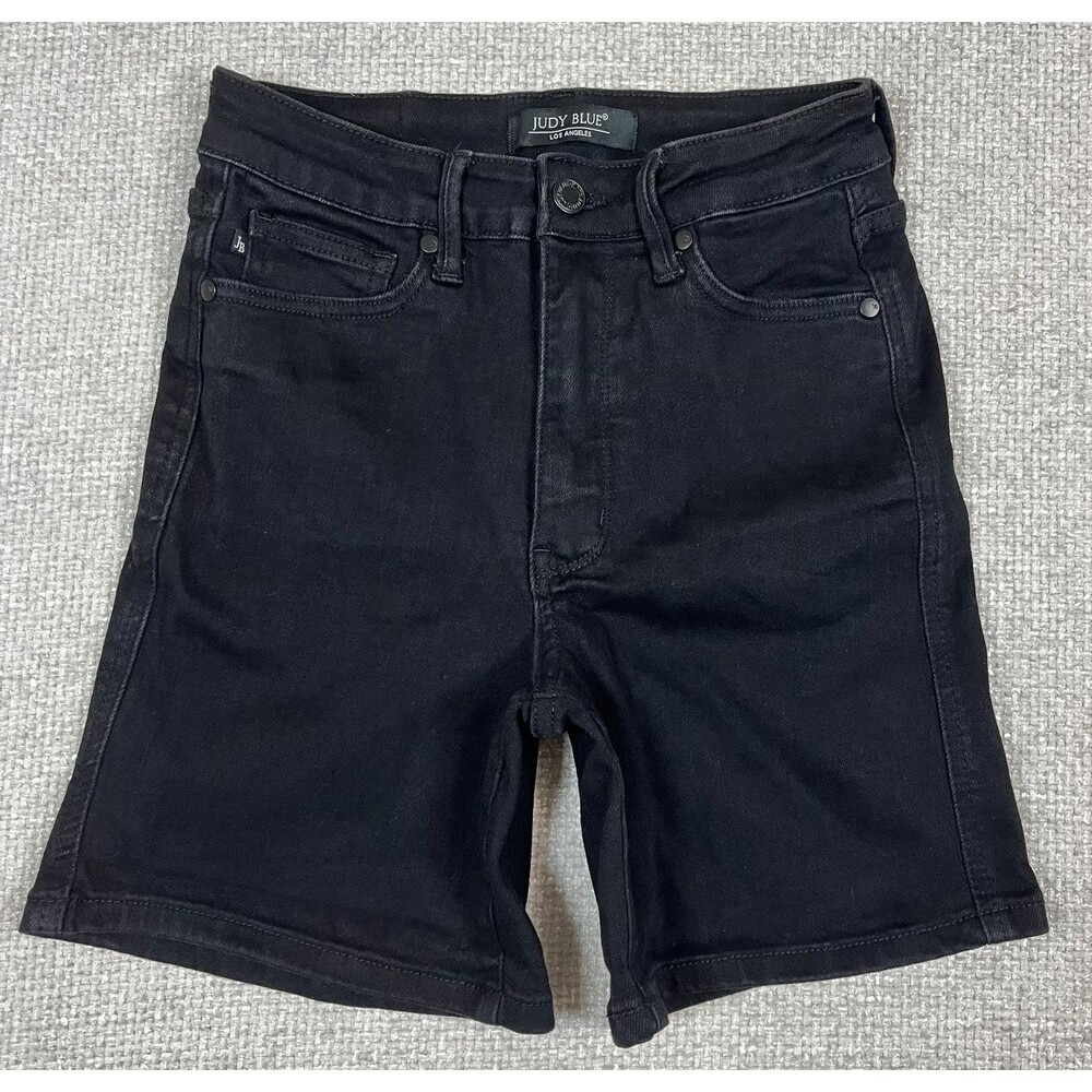 Judy Blue Shorts Womens Small Black Denim High Rise Stretch Jean Casual JB150237